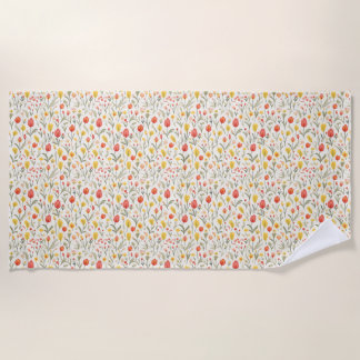 Serviette De Plage La diversité florale est le chef-d’oeuvre de la na