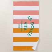 Serviette De Plage La Dolce Vita Cinque Terra Cabana (Devant)