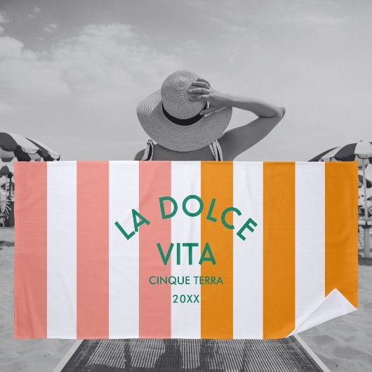 Serviette De Plage La Dolce Vita Cinque Terra Cabana