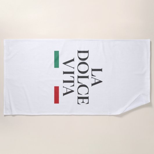 Serviette de plage La Dolce Vita - été italien (Devant)