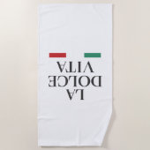 Serviette de plage La Dolce Vita - été italien (Devant)