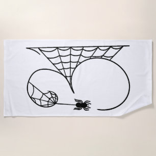 Serviette De Plage La fête d'Halloween 31 Toiles d'araignées