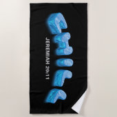 Serviette De Plage La foi chrétienne refroidissement paix rassurance  (Devant)