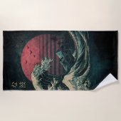 Serviette De Plage La Grande Classique de la Vague Rétro (Devant)