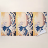 Serviette De Plage La Grande Vague - L'art japonais (Devant)