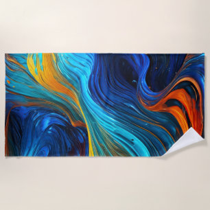 Serviette De Plage La Lave Océanique "Tempestial"