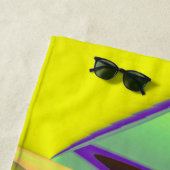 Serviette De Plage La magie de l'été, 3D Art Abstrait (En situation)