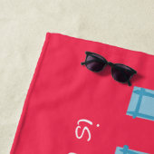 Serviette De Plage La maison où est ta mère (En situation)