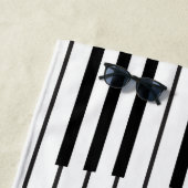 Serviette De Plage La musique élégante note des clés de clef triple (En situation)