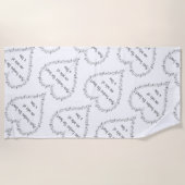 Serviette De Plage La musique touche le coeur inspiré Citation (Devant)