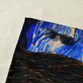 Serviette De Plage La nuit étoilée par Vincent Van Gogh (En situation)