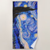 Serviette De Plage La nuit étoilée par Vincent Van Gogh (Devant)