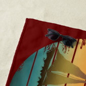 SERVIETTE DE PLAGE LA PAIX AIME L'ÉGALITÉ ESPÈRE LA DIVERSITÉ (En situation)