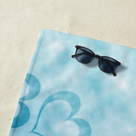 Serviette De Plage La Paix Bleue (En situation)