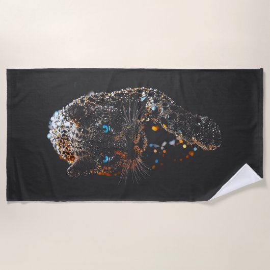 Serviette De Plage La panthère (Devant)