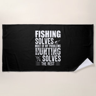 Serviette De Plage La Pêche Fisher Résout La Plupart De Mes Problèmes