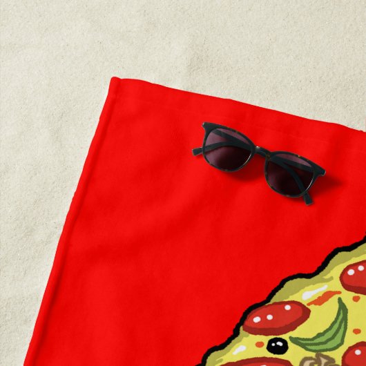 Serviette De Plage La pizza est le meilleur (En situation)