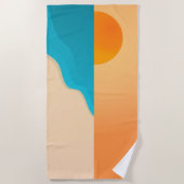 Serviette De Plage La plage de Sunset (Devant)