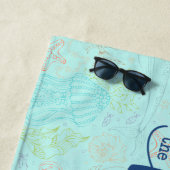 Serviette De Plage La plage est mon endroit heureux (En situation)