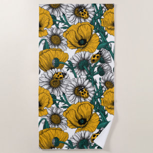 Serviette De Plage La prairie en jaune