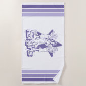 Serviette De Plage La puissance étoilée des filles hexagonales (Devant)