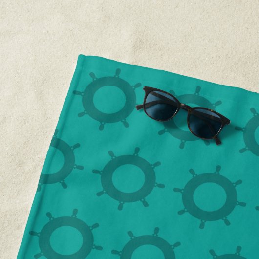 Serviette De Plage La purée (Aqua) - (En situation)