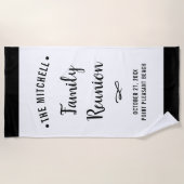 Serviette De Plage La Réunion de famille simple et moderne avec le (Devant)