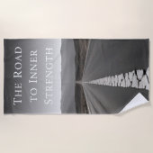 Serviette De Plage La route vers la force intérieure (Devant)