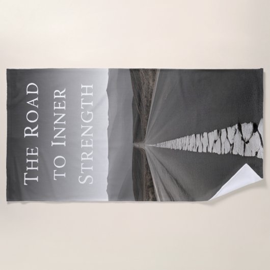 Serviette De Plage La route vers la force intérieure (Devant)