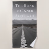 Serviette De Plage La route vers la force intérieure (Devant)