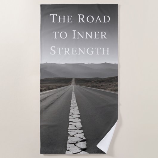Serviette De Plage La route vers la force intérieure (Devant)