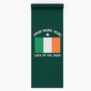 Serviette De Plage La Saint-Patrick Drapeau Irlande Nom Personnalisé