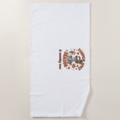 Serviette De Plage La saison des épices citrouilles commence bientôt  (Devant)