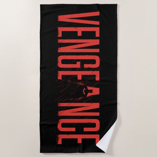 Serviette De Plage La silhouette Batman Vengeance (Devant)