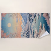 Serviette De Plage La tranquillité d'hiver (Devant)