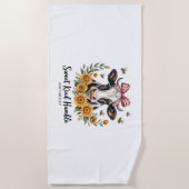 Serviette De Plage La vache à fraise Joyfull aime le T-Shi classique (Devant)