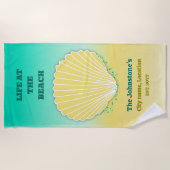 Serviette De Plage La vie à la plage (Devant)