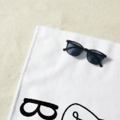 Serviette De Plage La vie, c'est l'équilibre de l'inspiration de moti (En situation)