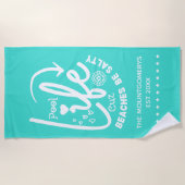 Serviette De Plage La vie en piscine est meilleure (Devant)