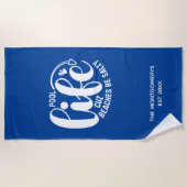 Serviette De Plage La vie en piscine est meilleure (Devant)