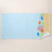 Serviette De Plage La vie marine (Devant)