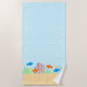 Serviette De Plage La vie marine (Devant)