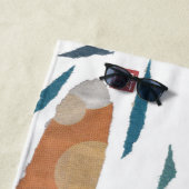 Serviette De Plage Laboratoire de chocolat, labrador retriever, (En situation)