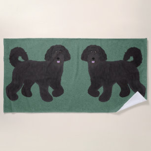 Serviette de plage Labradoodle