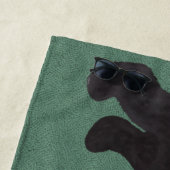 Serviette de plage Labradoodle (En situation)