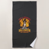 Serviette De Plage Labrador Halloween Grand-mère Conception de chien_ (Devant)