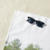 Serviette De Plage Lac de réflexion des pins (En situation)