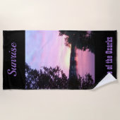 Serviette De Plage Lac Sunrise des Ozarks (Devant)