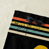 Serviette De Plage Lacrosse vintage personnalisée (En situation)