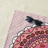 Serviette De Plage Lacy Valentine's Day Beach Towel (En situation)